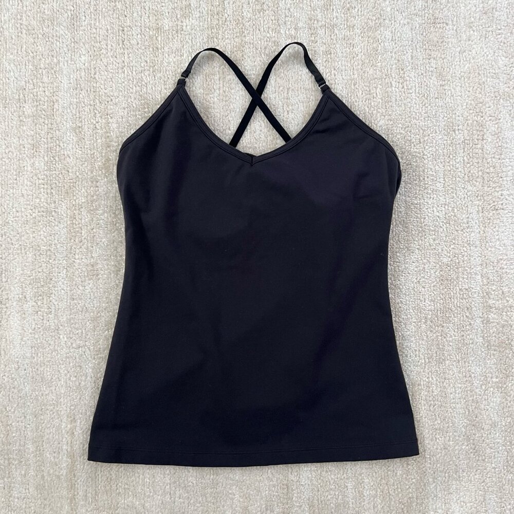 Lucy Black Fitted Backless Camisole